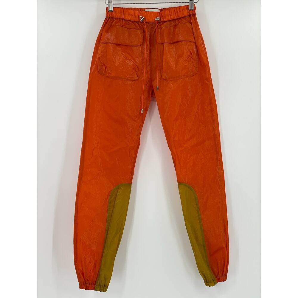 Each x Other Womens Orange Nylon Tapered Leg Athletic Track Pants Sz W24
